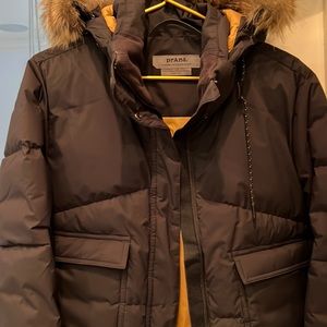 Prana Black XS Down Bomber Jacket